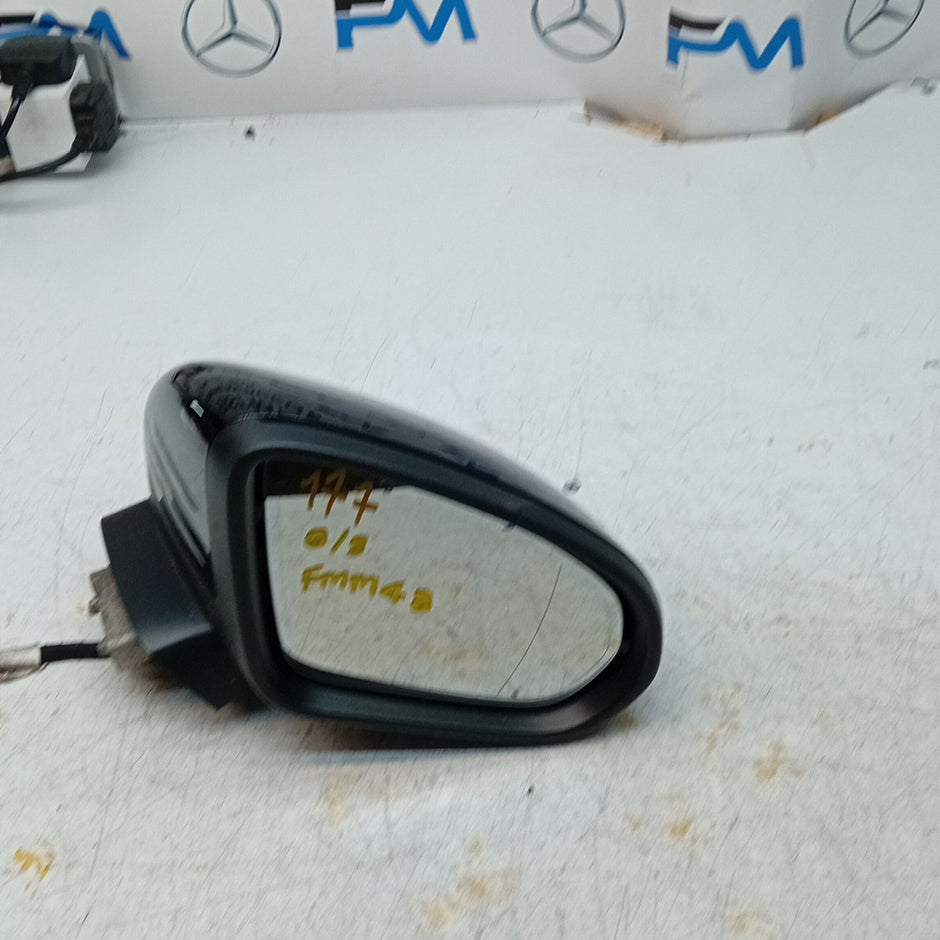 MERCEDES A-CLASS W177 DRIVER SIDE WING MIRROR BLACK A1778103601 PL 2018 ON FMM48