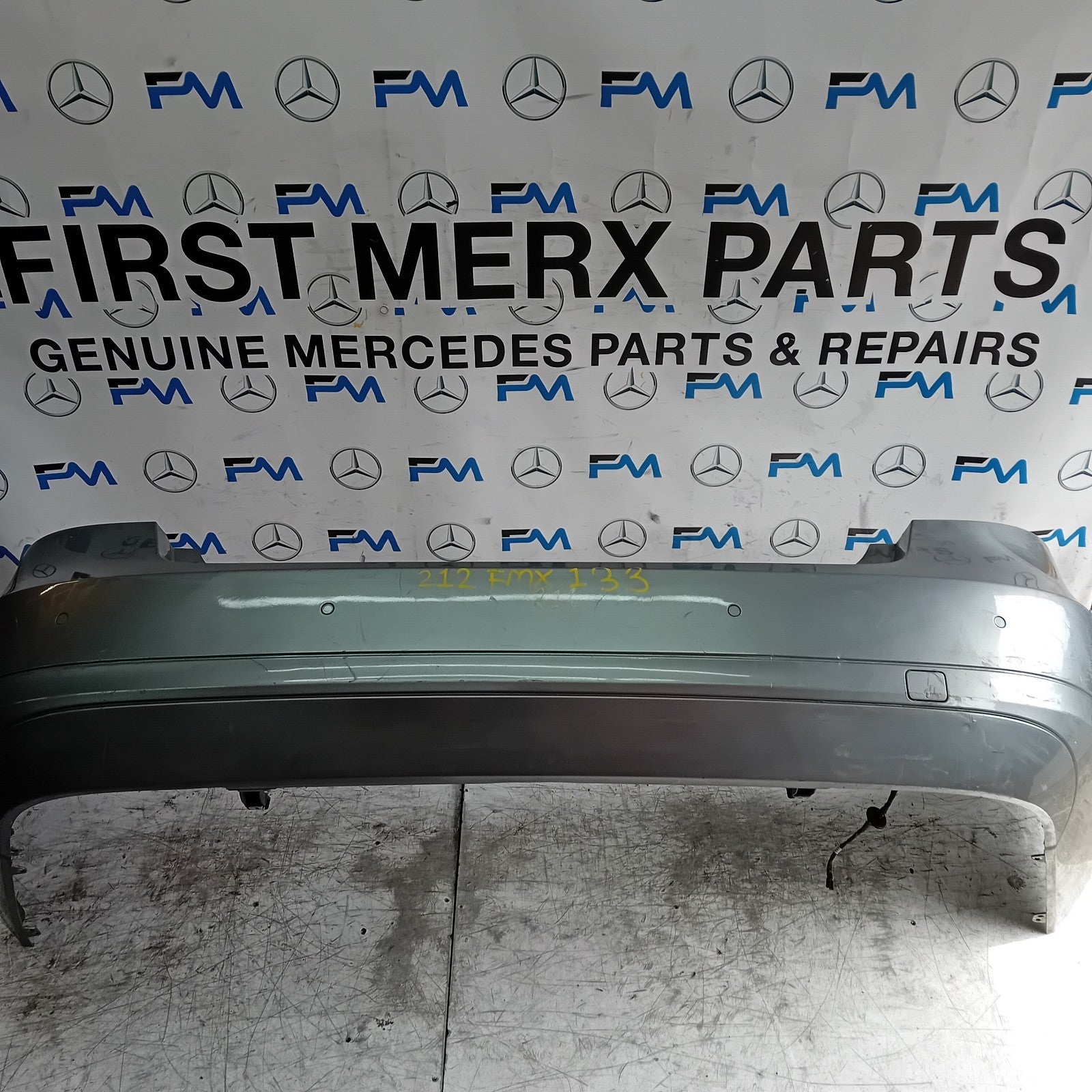 MERCEDES BENZ E-CLASS W212 REAR BUMPER GREY 2014 A2128850225 FMX133
