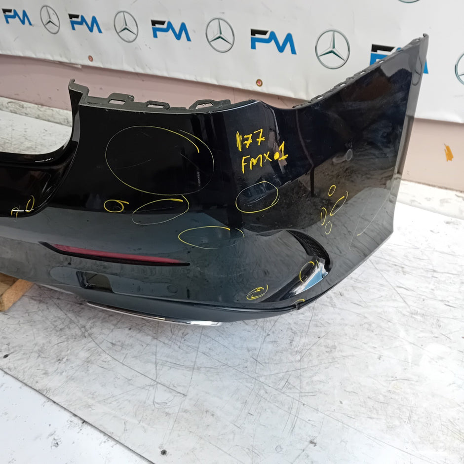 MERCEDES BENZ  A-CLASS W177 REAR BUMPER A1778801805 BLACK 2018 COMPLETE FMX1