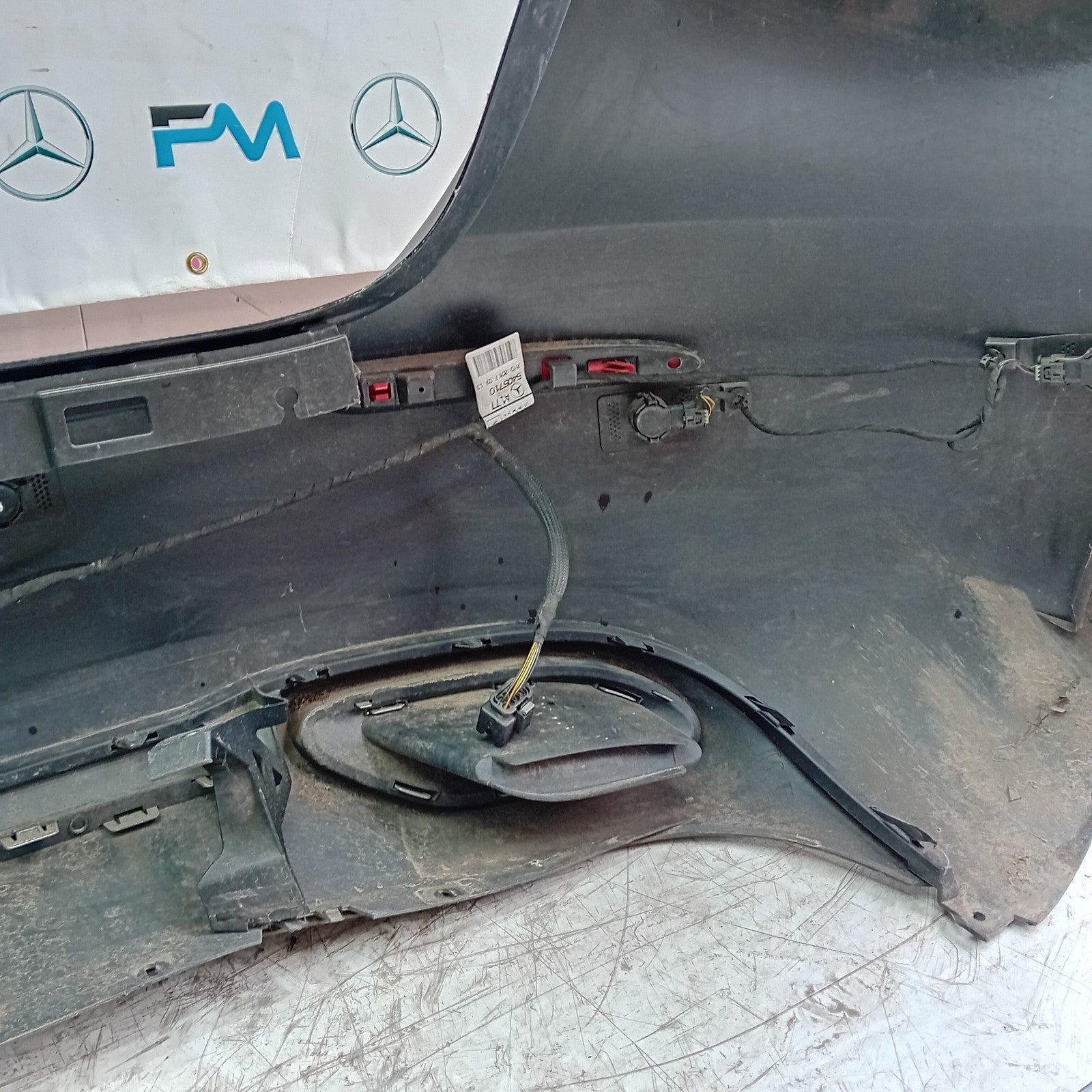 MERCEDES BENZ  A-CLASS W177 REAR BUMPER A1778804801 2018 BLUE COMPLETE FMX5