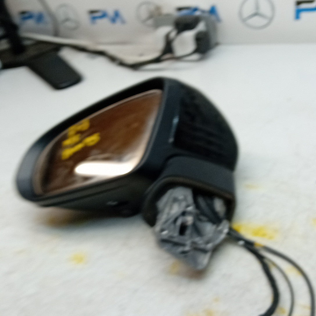 MERCEDES C-CLASS W205 PASSENGER WING MIRROR NS BLACK PL CAMERA A2058104901 FMM75