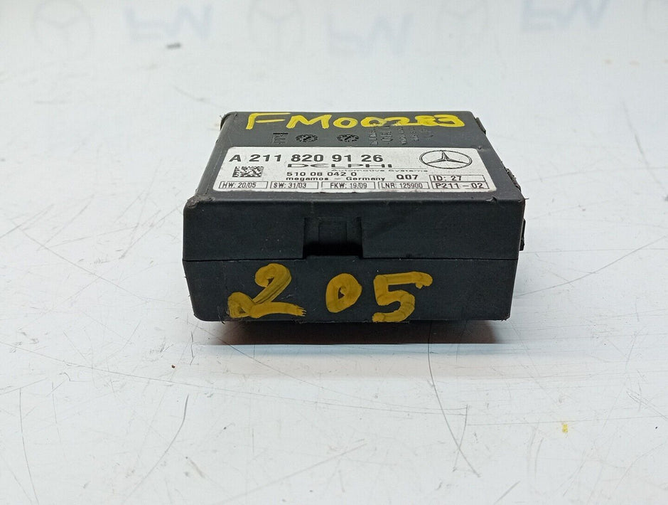 MERCEDES W209 W211 W220 W163 Alarm Control Module ECU A2118209126 FM00283