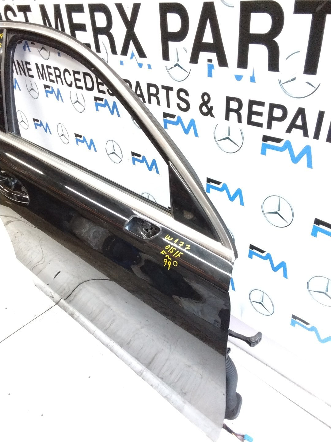 MERCEDES BENZ  A-CLASS W177 DRIVER SIDE FRONT DOOR O/S/F BLACK FMD99