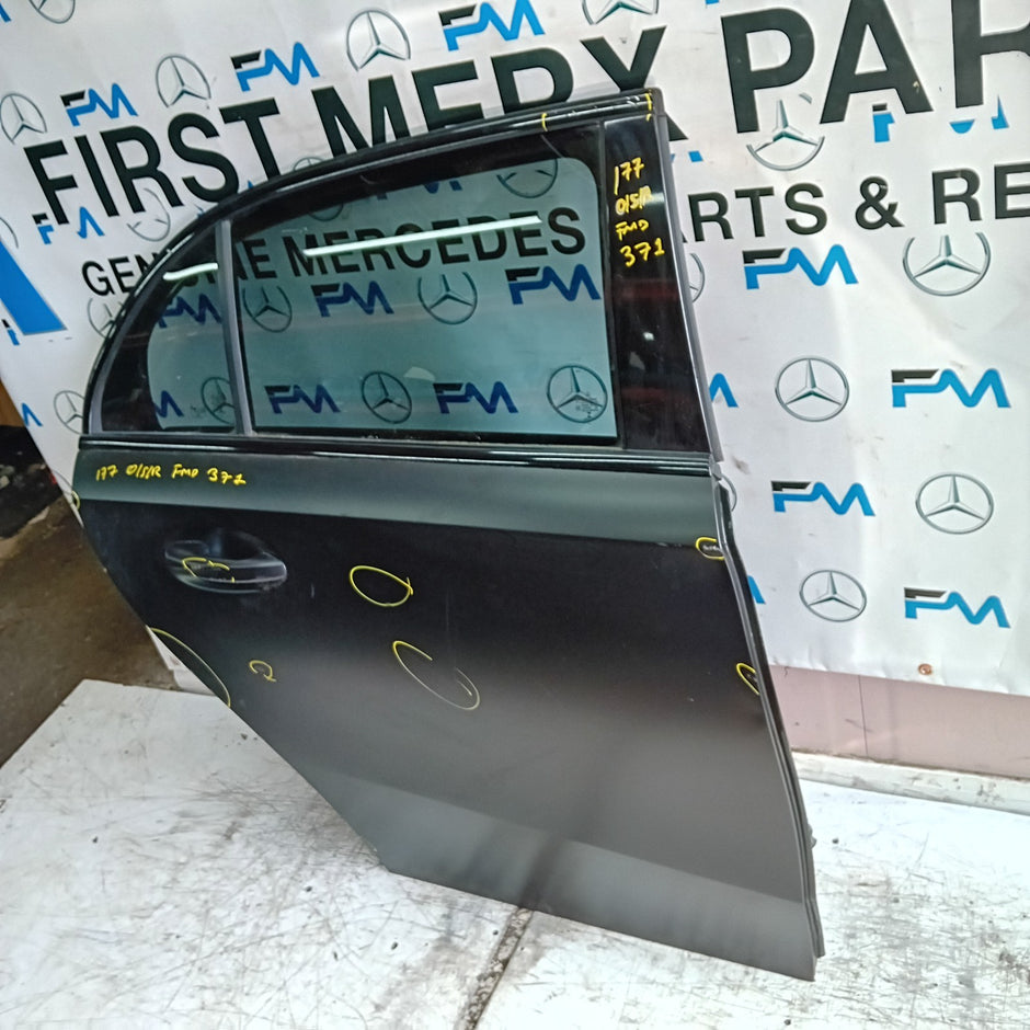 MERCEDES BENZ A-CLASS W177 DRIVER REAR DOOR OSR GREY 2018 ON COMPLETE FMD371