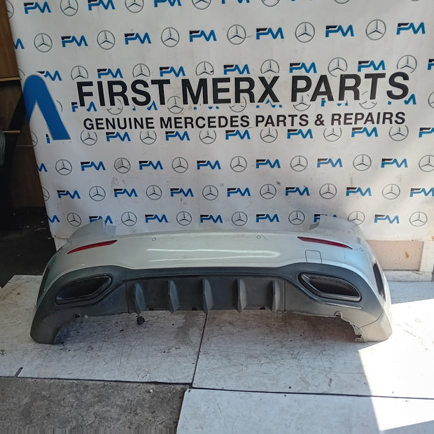 MERCEDES BENZ A-CLASS W177 REAR BUMPER A1778804801 2018 GREY COMPLETE FMX158