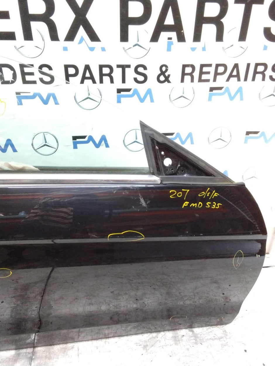 MERCEDES BENZ  E-CLASS W207 DRIVER FRONT DOOR OSF BLACK 2009-16  FMD535