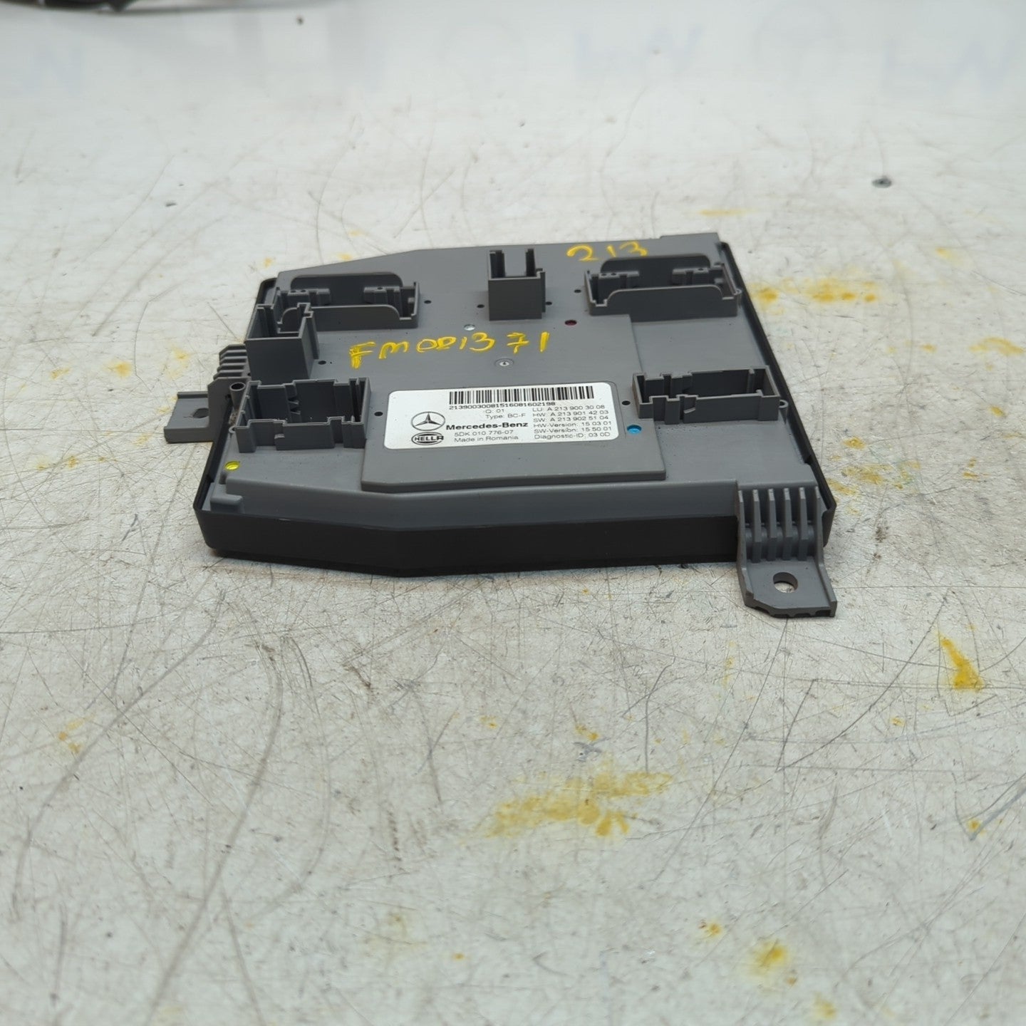 MERCEDES E-CLASS REAR SAM CONTROL MODULE W213 A2139003008 2016 FM001371