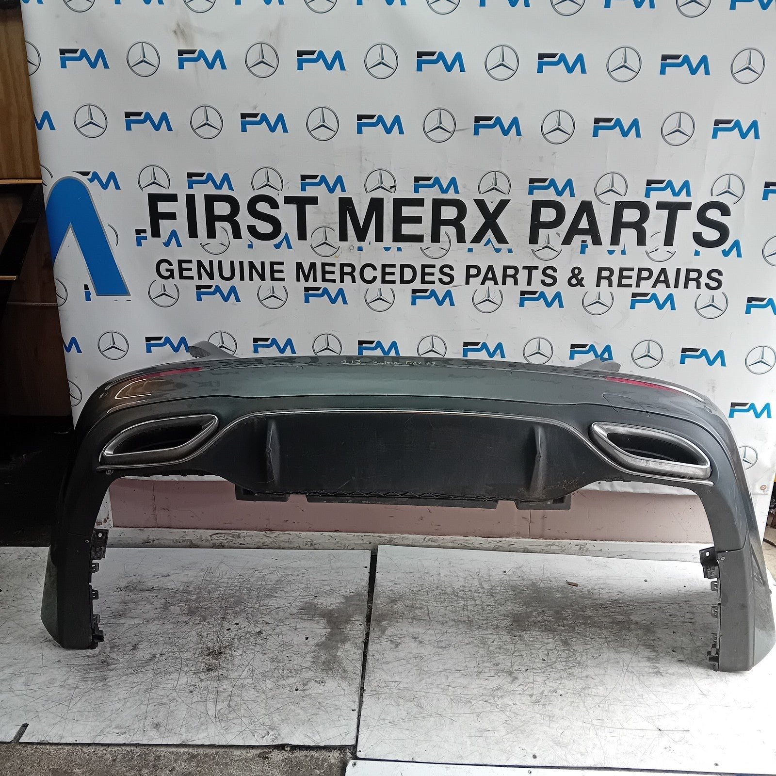 MERCEDES BENZ E-CLASS W213 SALOON REAR BUMPER GREY 2016 ON A2138850001 FMX77