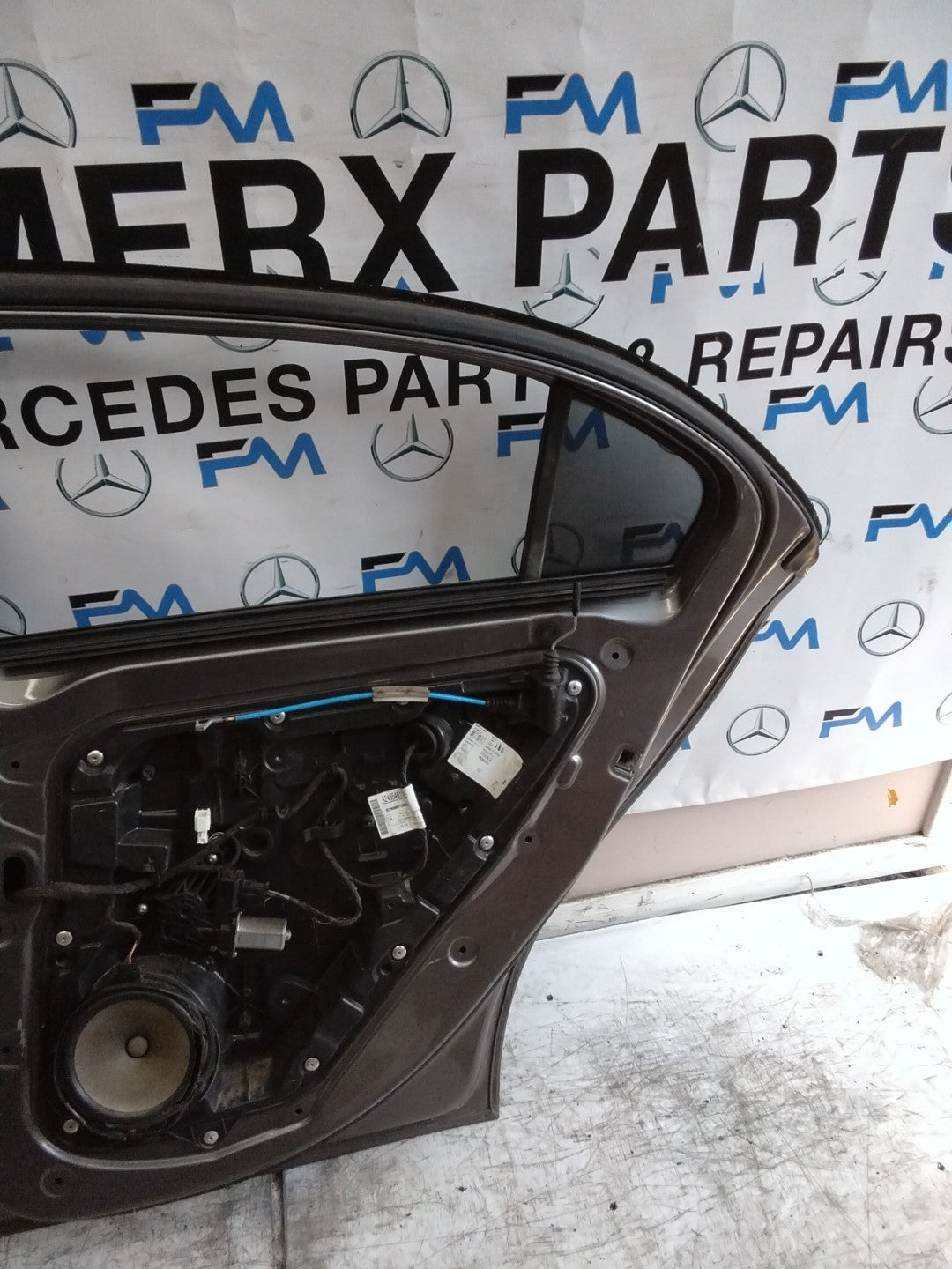 MERCEDES BENZ A-CLASS W176 SLN DRIVER REAR DOOR OSR GREY 2012-2018 FMD322