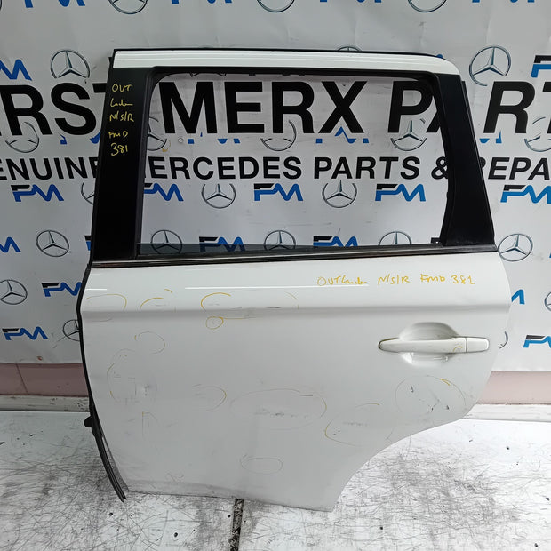 MITSUBISHI OUTLANDER MK3 PASSENGER REAR DOOR NSR 2013 WHITE FMD381