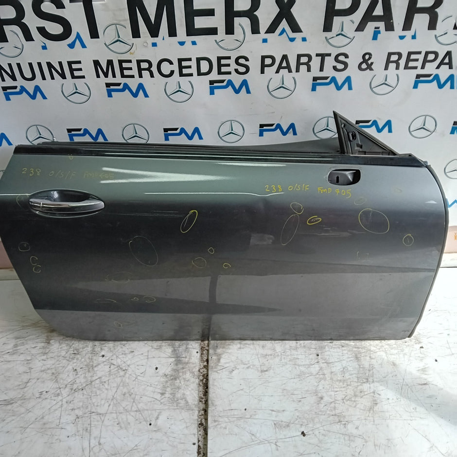 MERCEDES E-CLASS C238 CP DRIVER FRONT DOOR OSF 2016 ON GREY COMPLETE FMD405