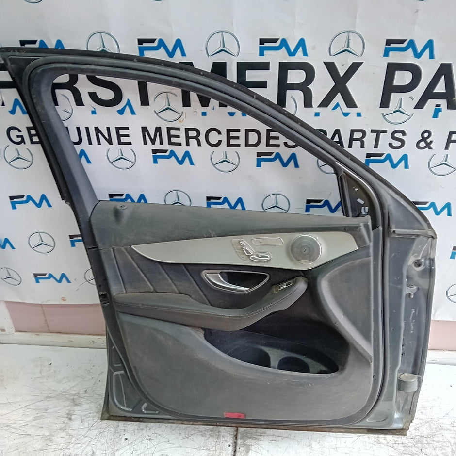 MERCEDES GLC X253 PASSENGER FRONT DOOR NSF BLACK 2016 ON GREY COMPLETE FMD213