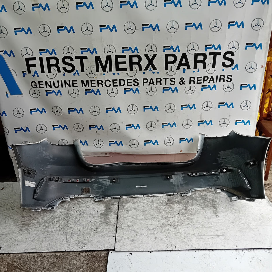 MERCEDES BENZ  A-CLASS W177 REAR BUMPER A1768850125 2018 WHITE FMX14