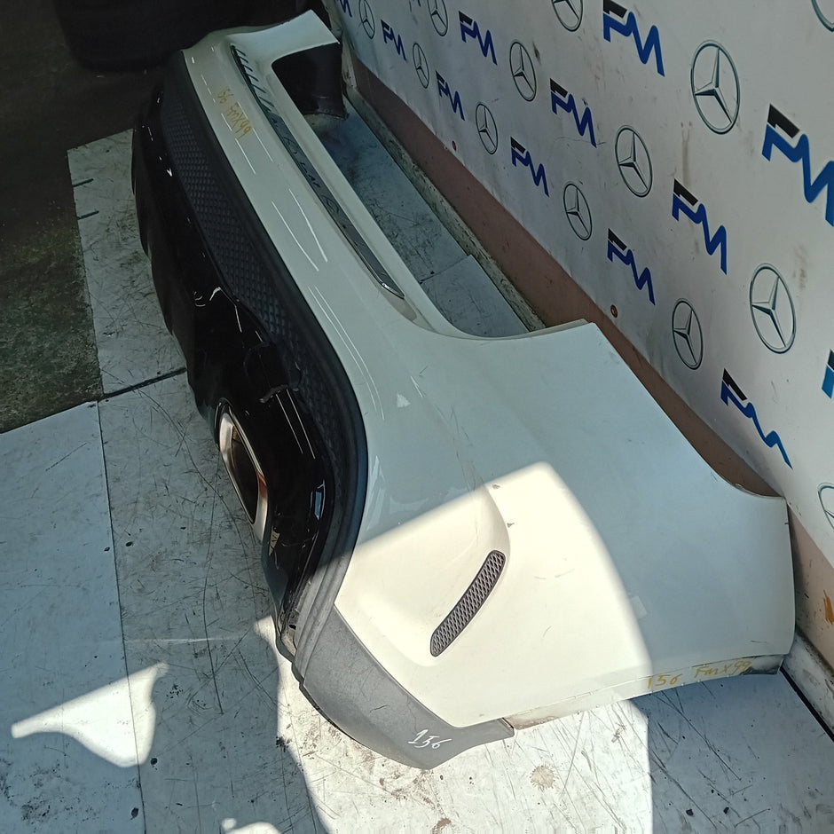 MERCEDES BENZ GLA X156 AMG WHITE REAR BUMPER 2014-19 A1568852825 COMPLETE FMX99