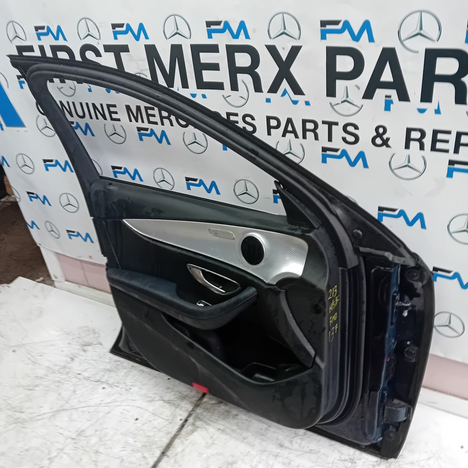 MERCEDES E-CLASS W213 PASSENGER SIDE FRONT DOOR N/S/F BLUE COMPLETE FMD137