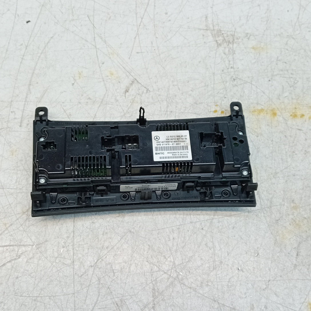 MERCEDES BENZ  E-CLASS W207 W212 CLIMATE CONTROL PANEL A2129006527 2016 FM001542