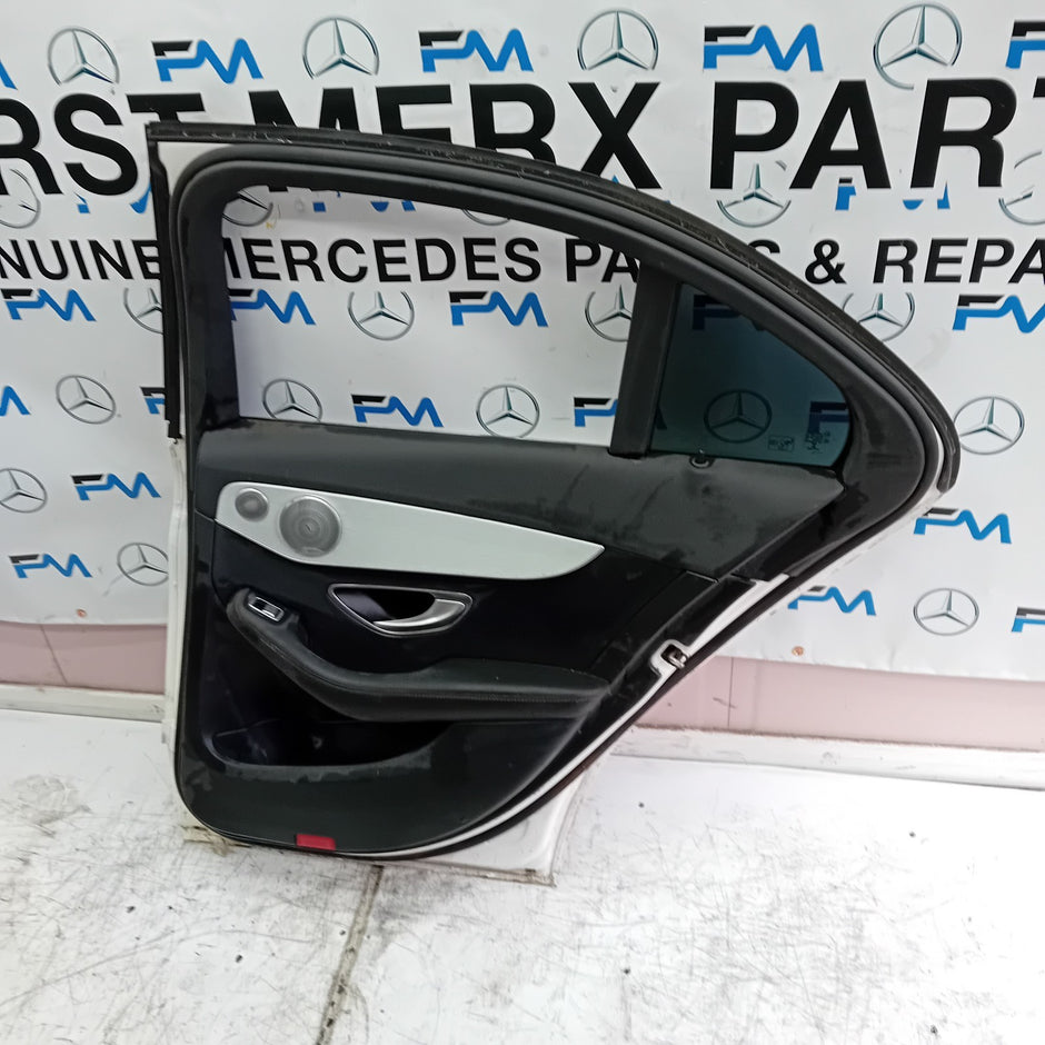 MERCEDES BENZ  C-CLASS W205 DRIVER SIDE REAR DOOR O/S/R WHITE COMPLETE FMD135