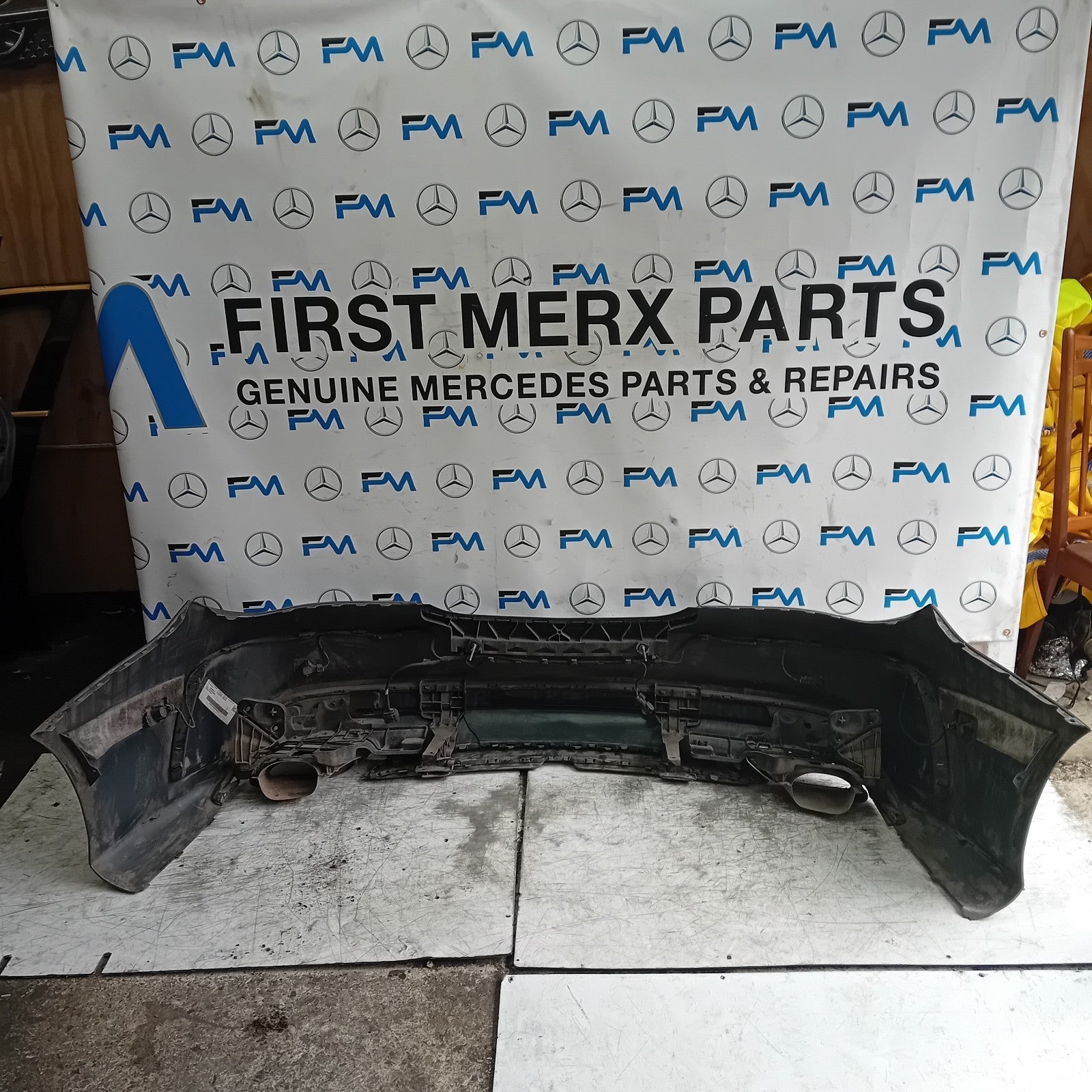 MERCEDES BENZ CLA W117 REAR AMG BUMPER GREY 2013-19 A1178807100 FMX71
