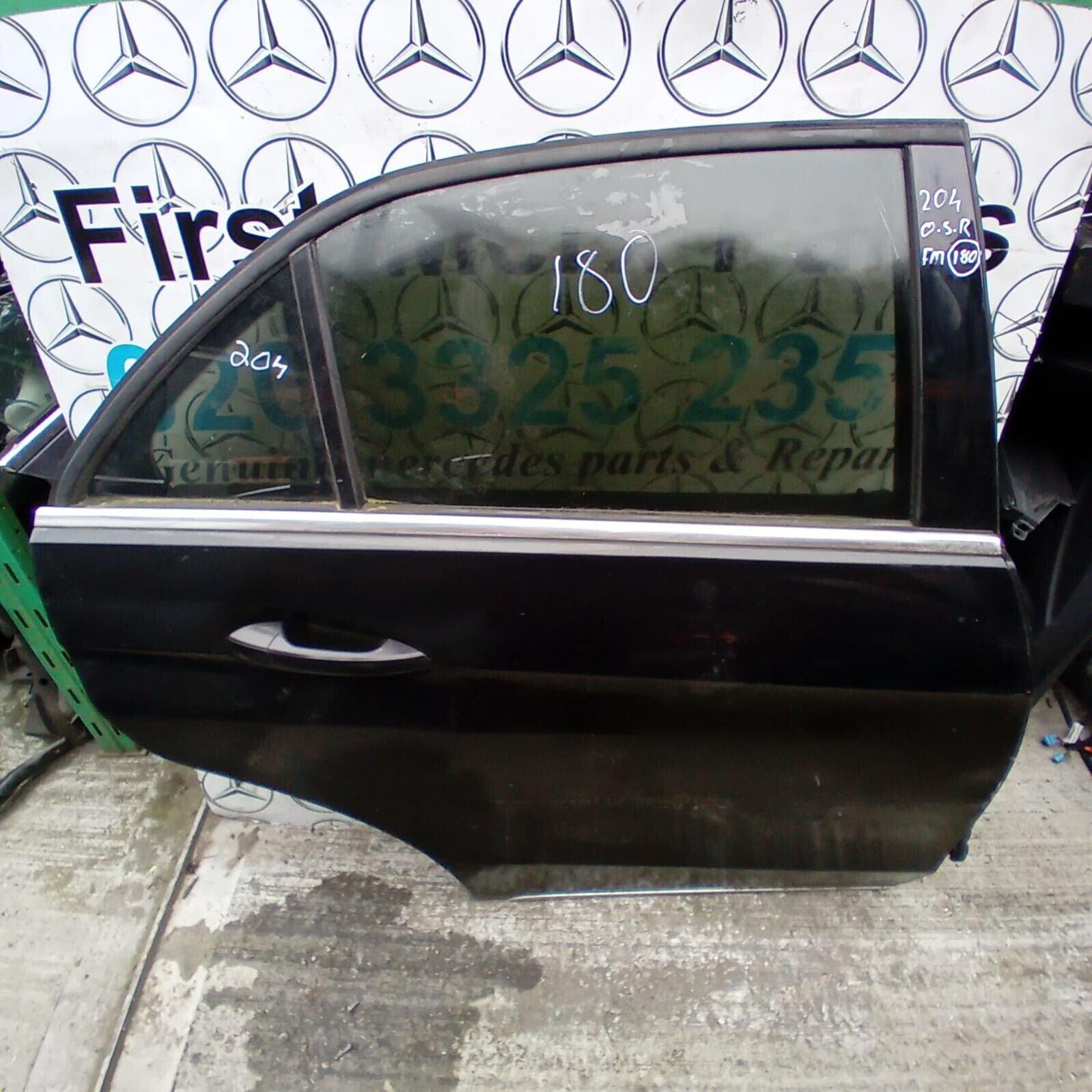 MERCEDES BENZ C-CLASS  W204  DRIVER SIDE REAR DOOR ( OFF SIDE REAR )