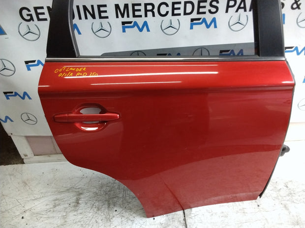 MITSUBISHI OUTLANDER MK3 DRIVER SIDE REAR DOOR OSR 2013 RED COMPLETE FMD350