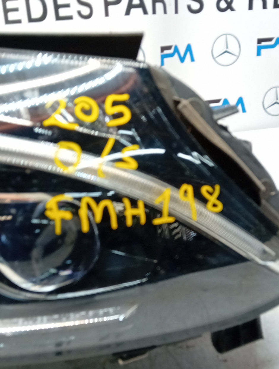 MERCEDES C-CLASS W205 HEADLIGHT DRIVER OS LEFT A2059068202 INTELLIGENT FMH198