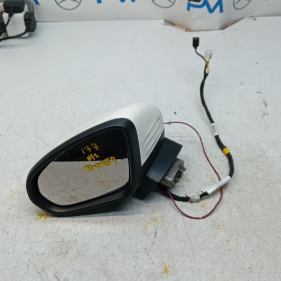 MERCEDES A-CLASS W177 PASSENGER WING MIRROR NS WHIT 2018 PL A1778109902 FMM59