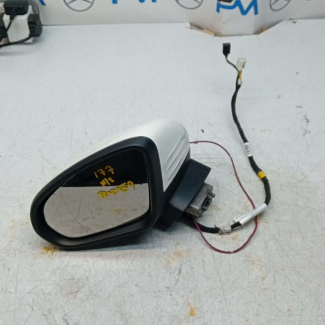 MERCEDES A-CLASS W177 PASSENGER WING MIRROR NS WHIT 2018 PL A1778109902 FMM59