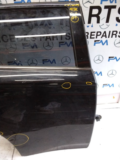 MITSUBISHI OUTLANDER DRIVER SIDE REAR DOOR O/S/R COMPLETE BLACK FMD89