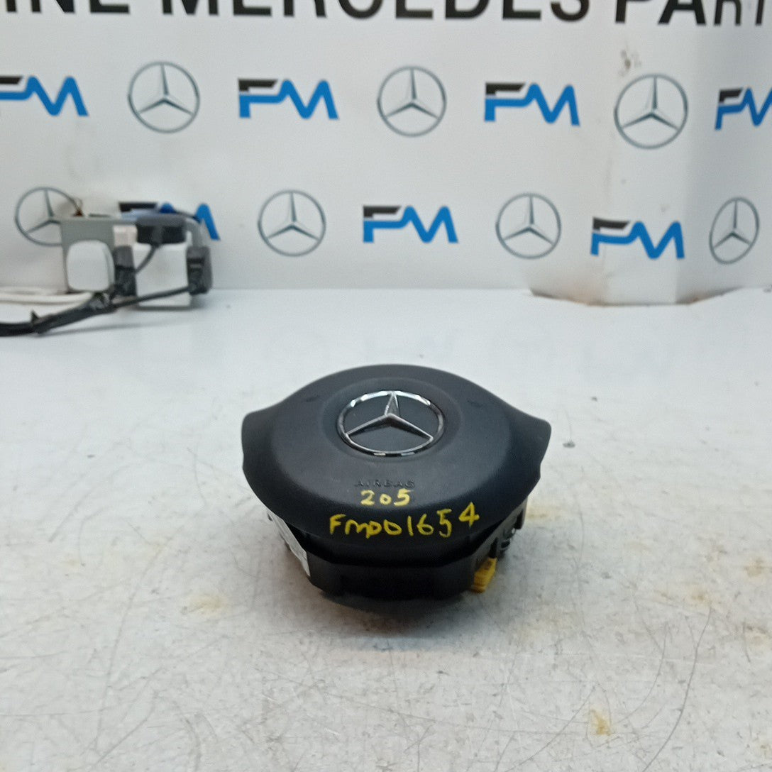 MERCEDES BENZ C-CLASS W205 STEERING WHEEL AIRBAG DRIVER OS RIGHT Q10 FM001654