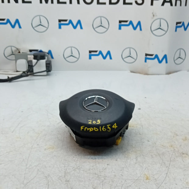 MERCEDES BENZ C-CLASS W205 STEERING WHEEL AIRBAG DRIVER OS RIGHT Q10 FM001654