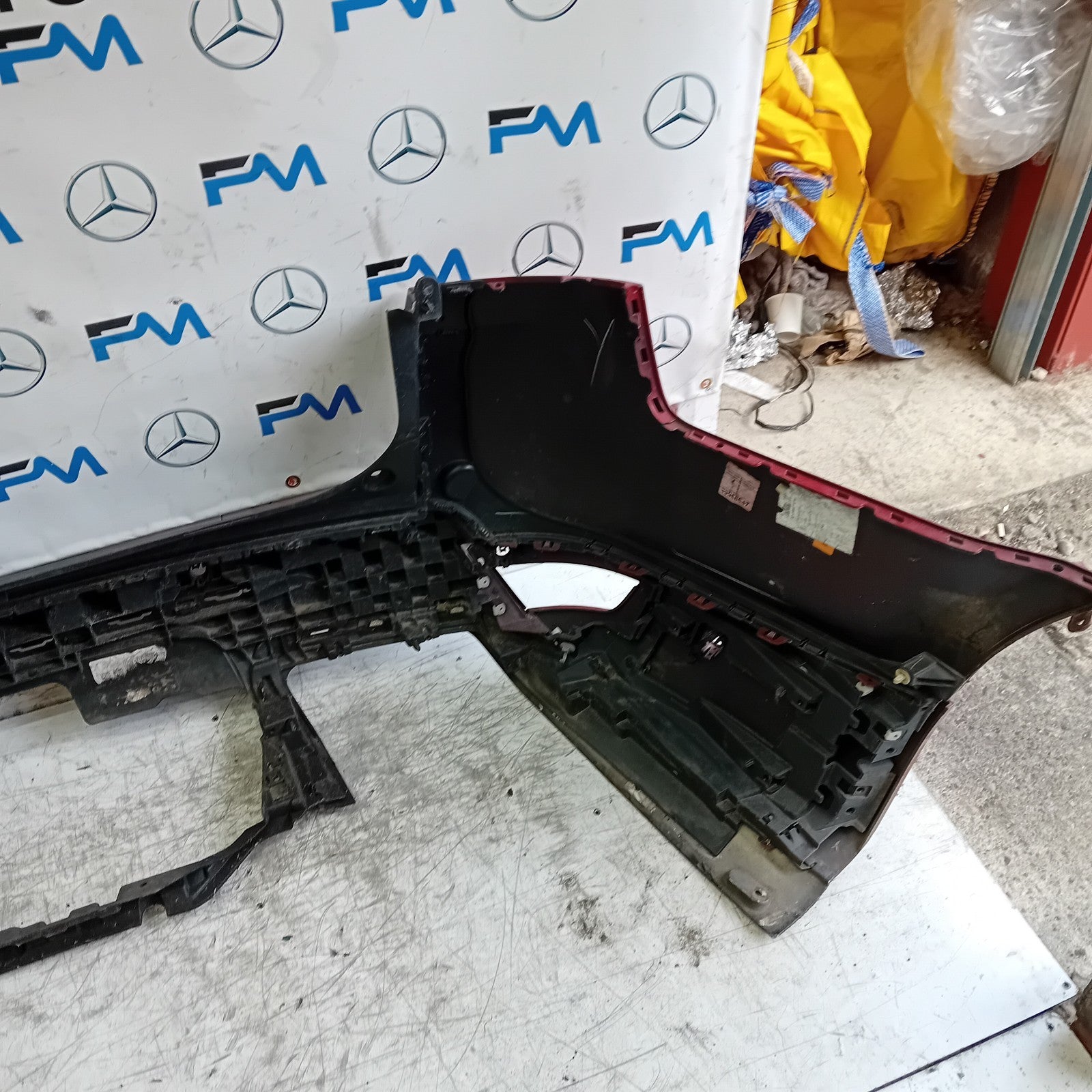 LAND ROVER SPORT REAR BUMPER RED 2013-2018 DK62 17D753AA FMX142