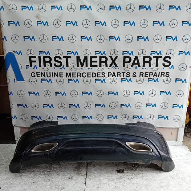 MERCEDES BENZ  A-CLASS W176 REAR BUMPER A1768803400 2016 BLACK COMPLETE FMX20
