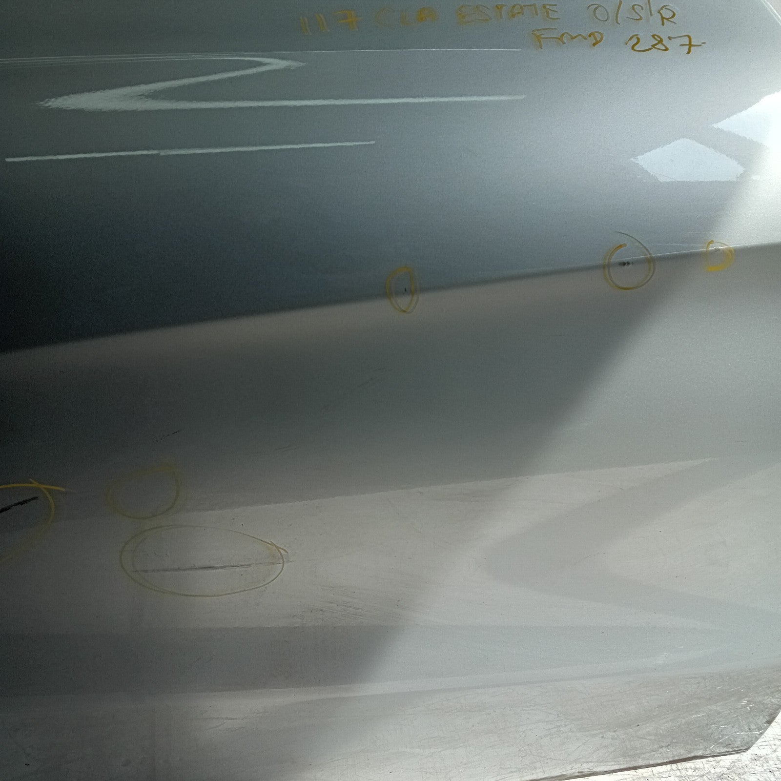 MEECEDES CLA W117 ESTATE PASSENGER REAR DOOR NSR 2013-19 SILVER COMPLETE FMD287