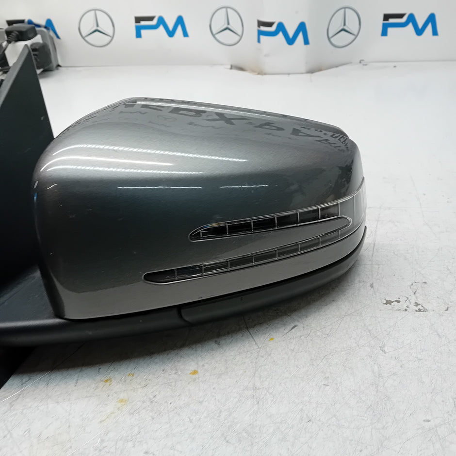 MERCEDES A-CLASS  W176 PASSENGER SIDE WING MIRROR A1768100116 SILVER FMM39