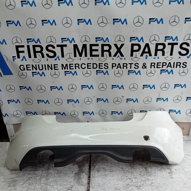MERCEDES BENZ A-CLASS W176 REAR BUMPER 2012-18 A1768850125 WHITE FMX31