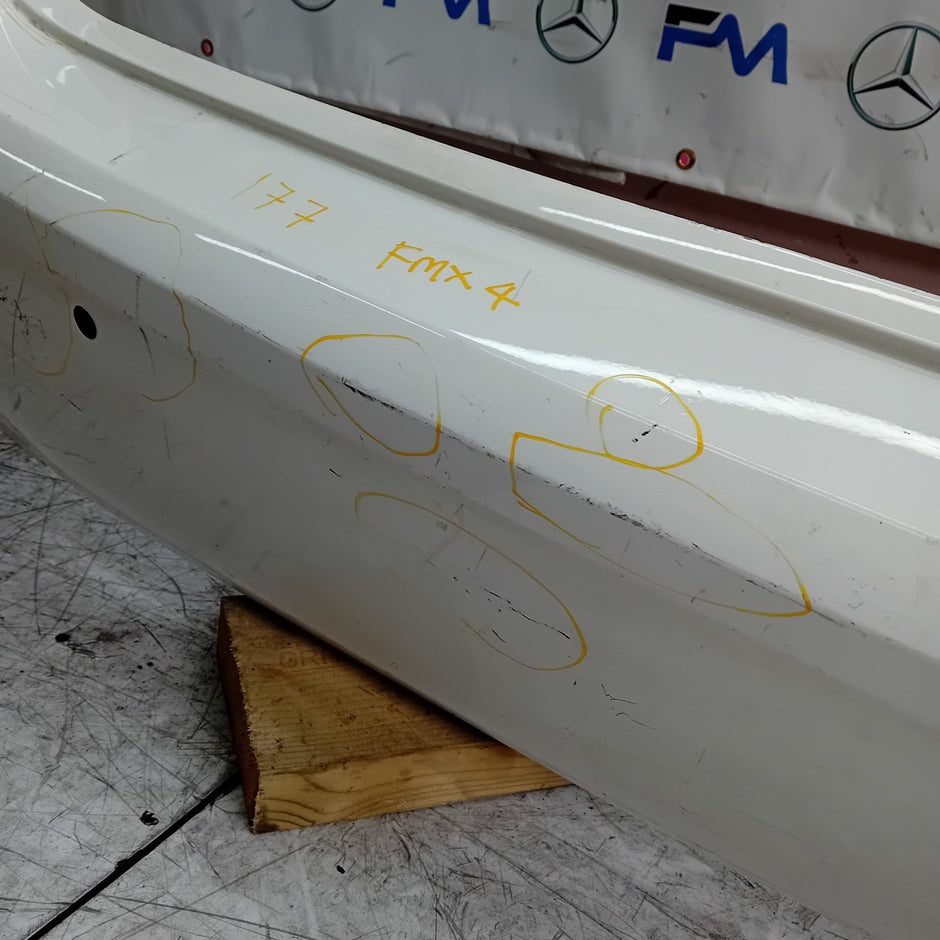 MERCEDES BENZ  A-CLASS W177 REAR BUMPER A1778804801 2018 WHITE FMX4