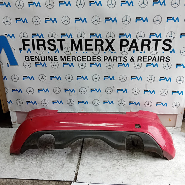 MERCEDES BENZ A-CLASS W176 REAR BUMPER 2012-18 A1768850125 RED  FMX29