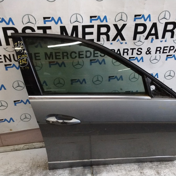 MERCEDES E-CLASS W212  DRIVER FRONT DOOR OSF GREY 2009-16 COMPLETE FMD554
