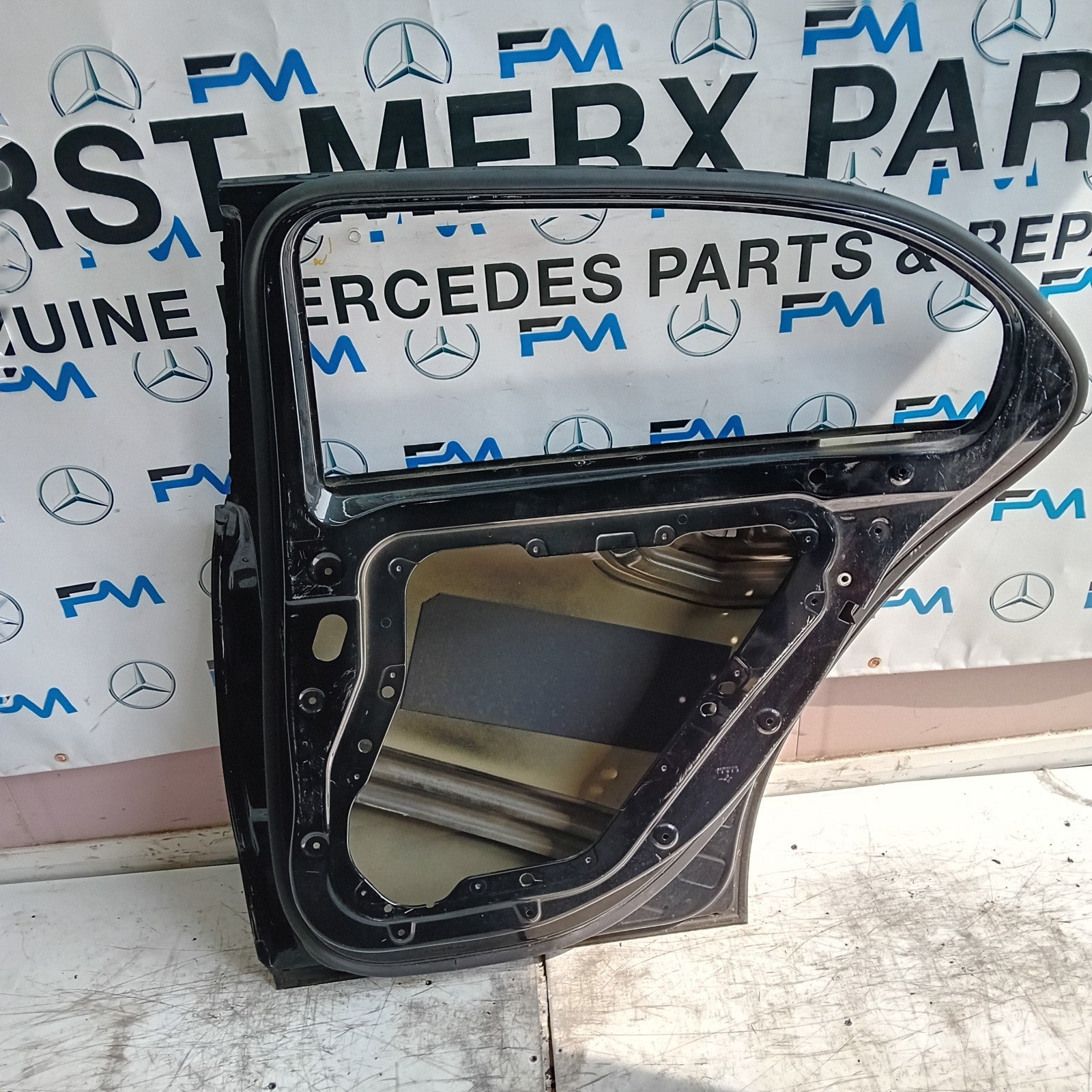 MERCEDES A-CLASS W177 SLN DRIVER REAR DOOR OSR 2018 ON BLACK FMD285