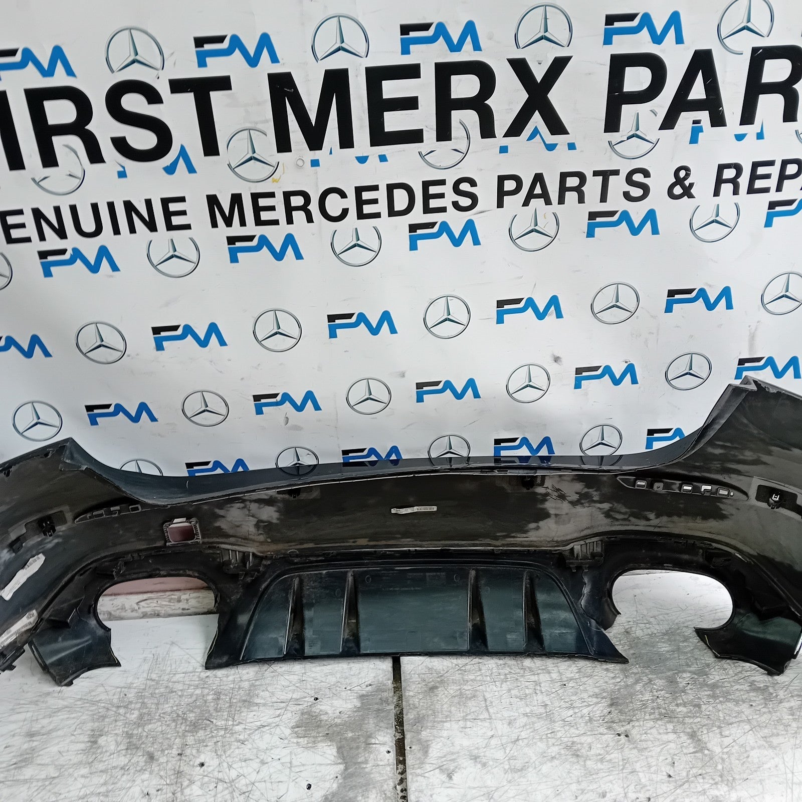 MERCEDES BENZ  A-CLASS W177 REAR BUMPER 2018 A1778808101 BLACK FMX26