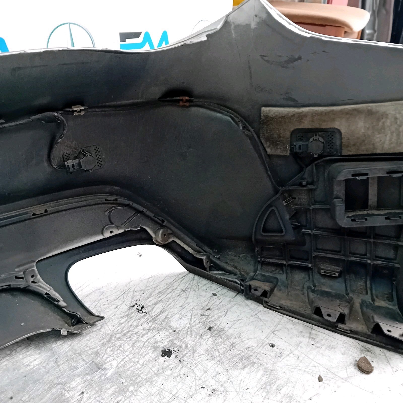 MERCEDES BENZ CLA W117 REAR BUMPER SILVER 2013-19 A1178851065 FMX91