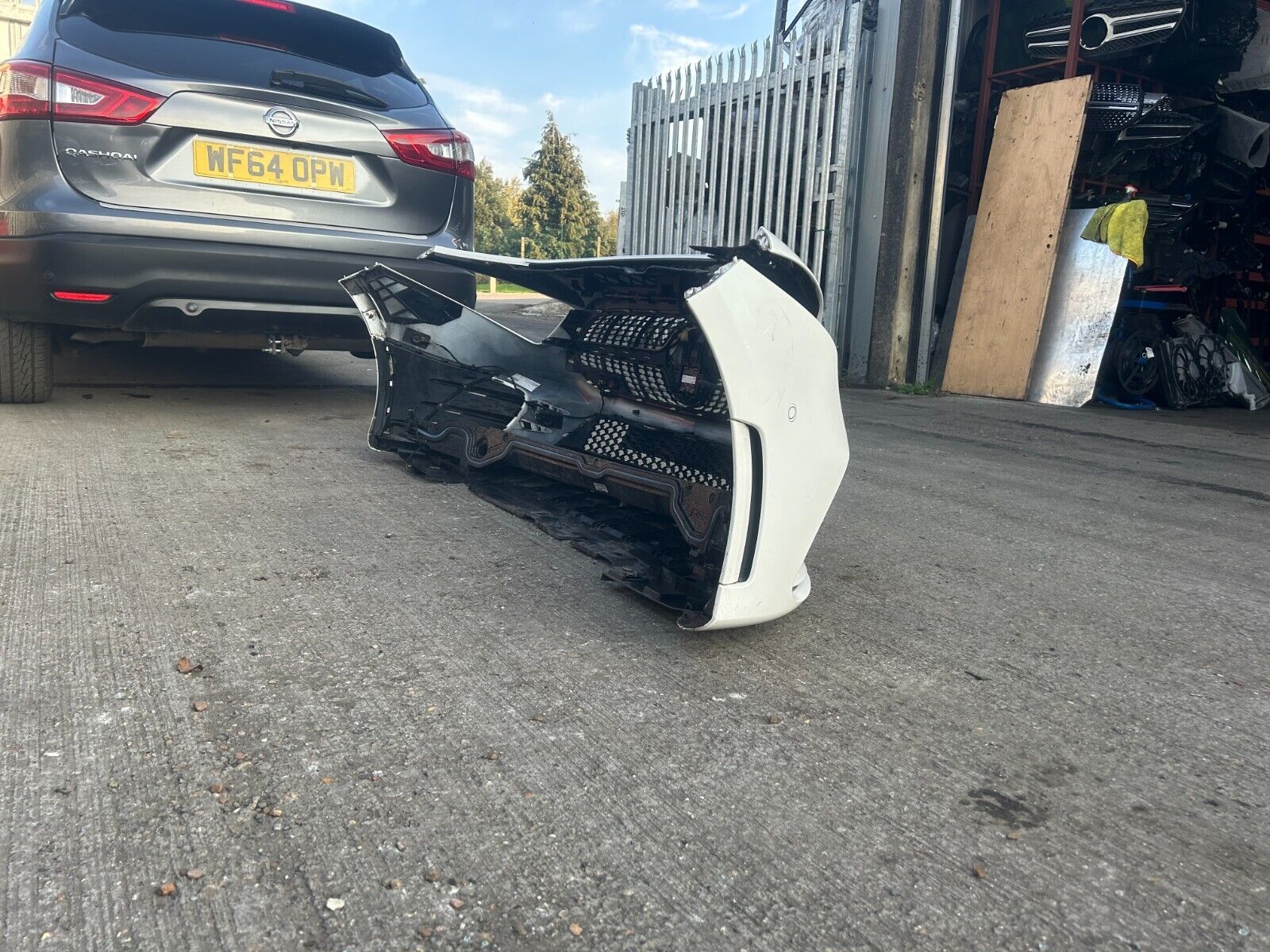 MERCEDES A CLASS AMG W177 WHITE FRONT BUMPER (COMPLETE)  2018 2024 A1778856100