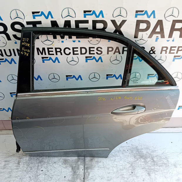 MERCEDES BENZ  E-CLASS W212 SLN PASSENGER REAR DOOR NSR SILVER 2013 FMD478