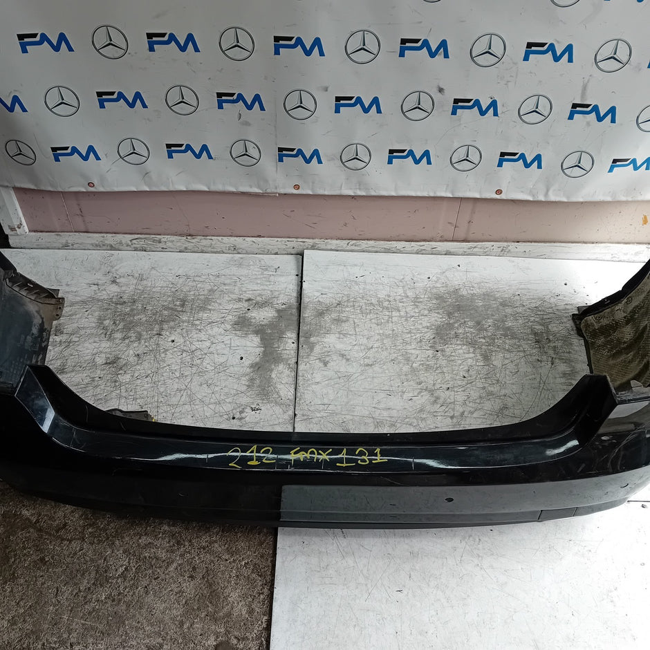 MERCEDES BENZ E-CLASS W212 REAR BUMPER BLACK 2014 A2128855125 COMPLETE FMX131