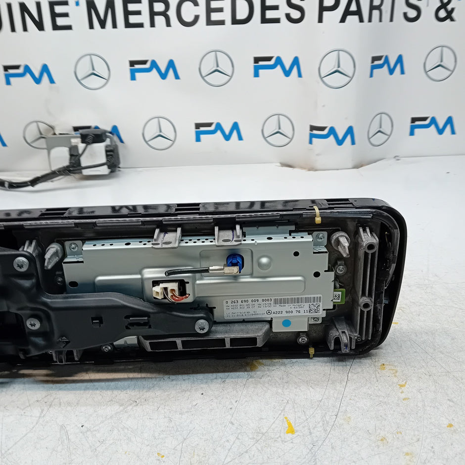 MERCEDES S-CLASS W222 DISPLAY SCREEN A2229007611 A2229005712 2016 FM001159