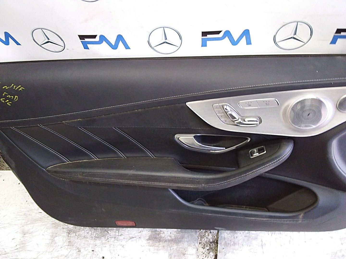 MERCEDES C-CLS C205 COUPE PASSENGER FRONT DOOR NSF GREY 2016 ONW COMPLETE FMD616