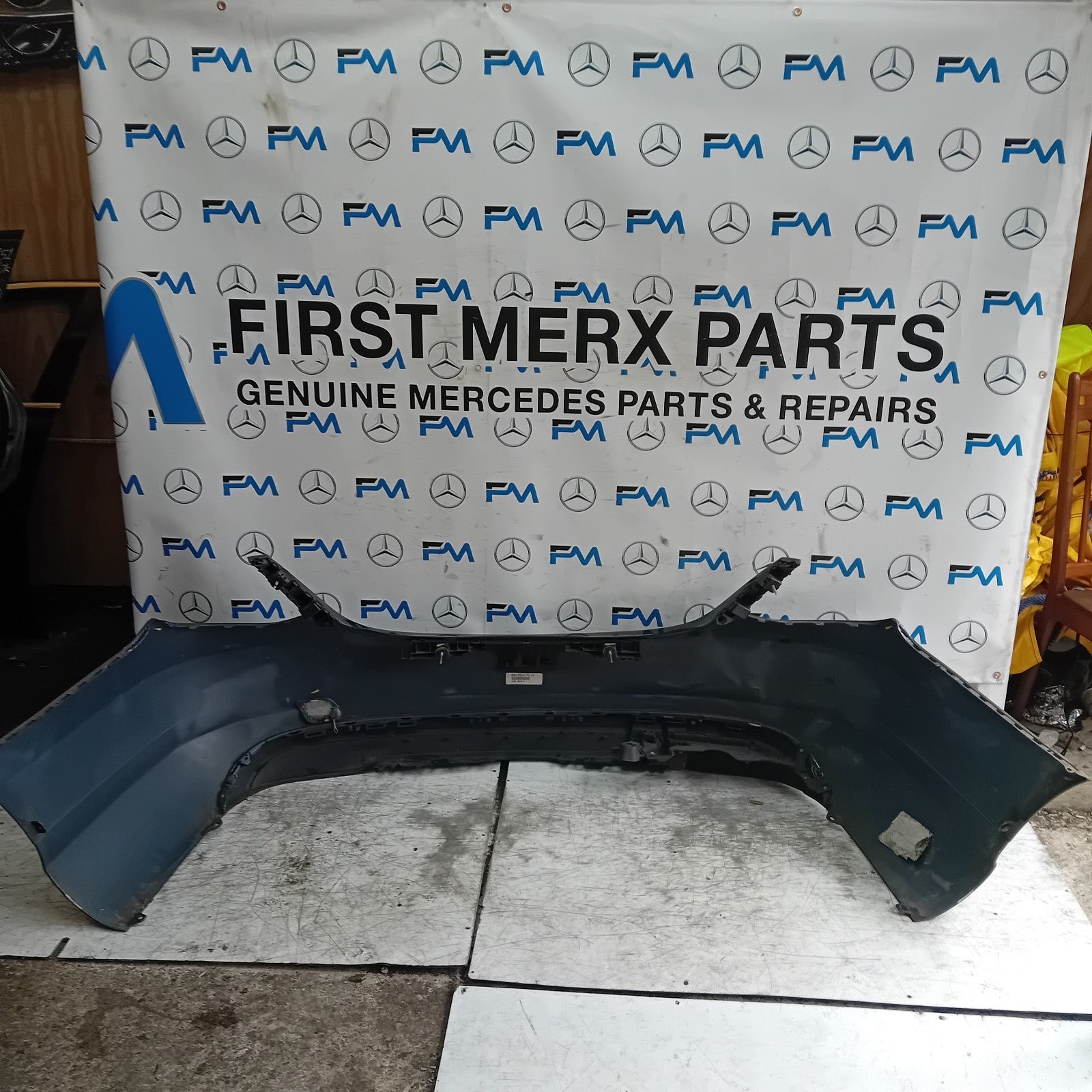 MERCEDES BENZ C-CLASS W205 SALOON REAR BUMPER GREY 2014 A2138850138 FMX74