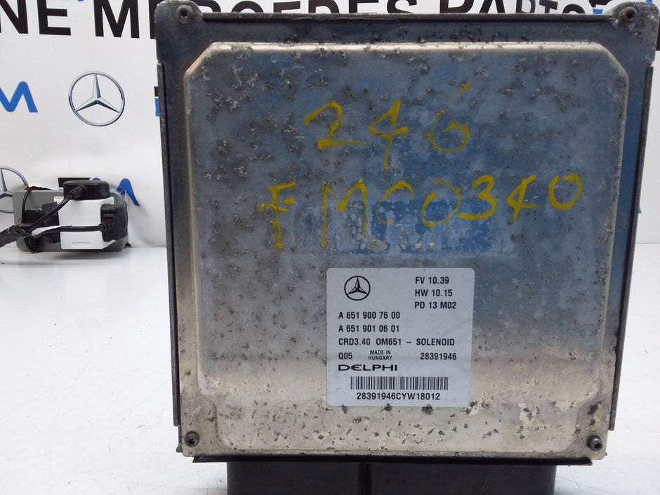 MERCEDES E-CLASS 2012 ENGINE  CONTROL MODULE A6519007600 FM00340