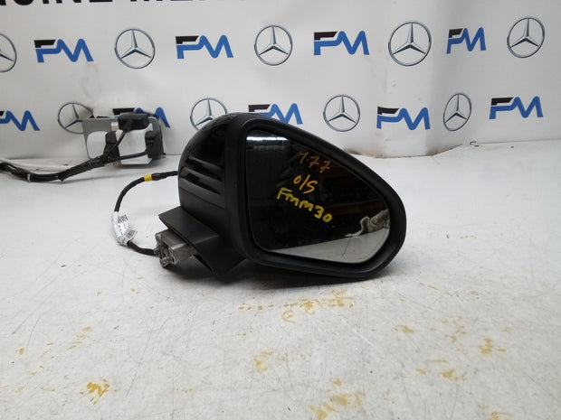 MERCEDES A-CLASS  W177 DRIVER SIDE WING MIRROR A1778108804 BLACK FMM30