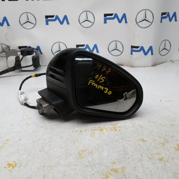 MERCEDES A-CLASS  W177 DRIVER SIDE WING MIRROR A1778108804 BLACK FMM30